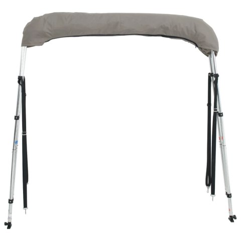 VidaXL Bimini z siatkowymi ściankami, 3 pałąki, 183x(170-182)x137 cm