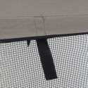 VidaXL Bimini z siatkowymi ściankami, 3 pałąki, 183x(170-182)x137 cm