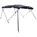 VidaXL Bimini z siatkowymi ściankami, 4 pałąki, 243x(170-182)x137 cm