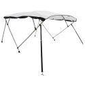 VidaXL Bimini z siatkowymi ściankami, 4 pałąki, 243x(170-182)x137 cm