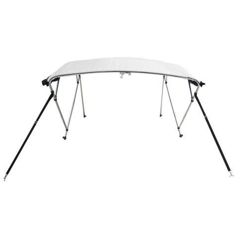 VidaXL Bimini z siatkowymi ściankami, 4 pałąki, 243x(170-182)x137 cm