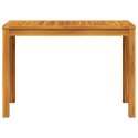 VidaXL Ogrodowy stół jadalniany, 110x55x75 cm, lite drewno akacjowe