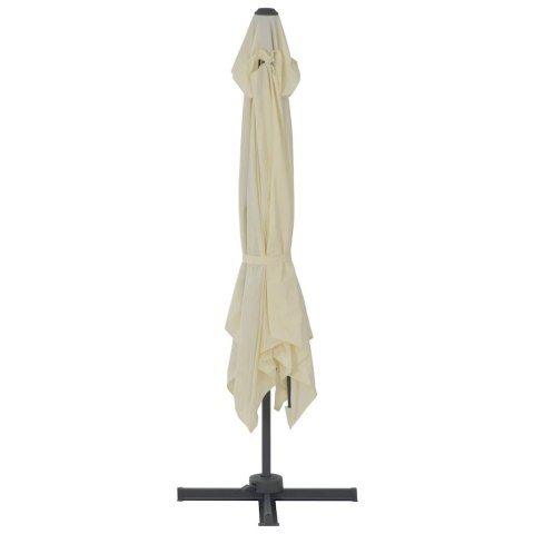 PARASOL OGRODOWY CANTILEVER Z ALUMINIOWYM SŁUPKIEM 300X300CM PIASKOWY