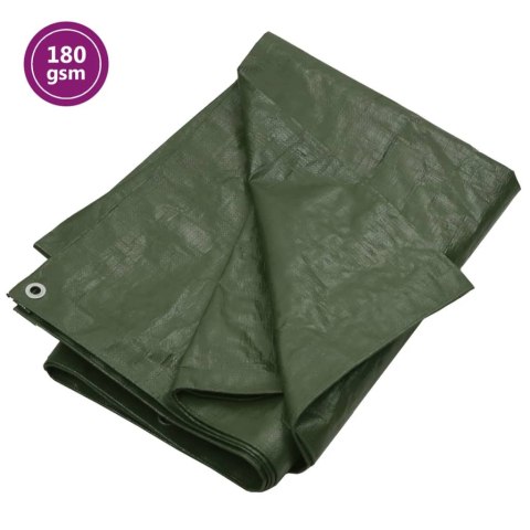 PLANDEKA PŁACHTA 180 G/M² 6X8M ZIELONA HDPE