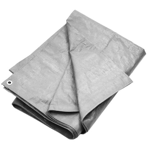 VidaXL Plandeka, 180 g/m², 8x12 m, szara, HDPE