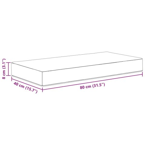 VidaXL Poduszka siedzeniowa na zewnątrz Beżowy 80 x 40 x 8 cm