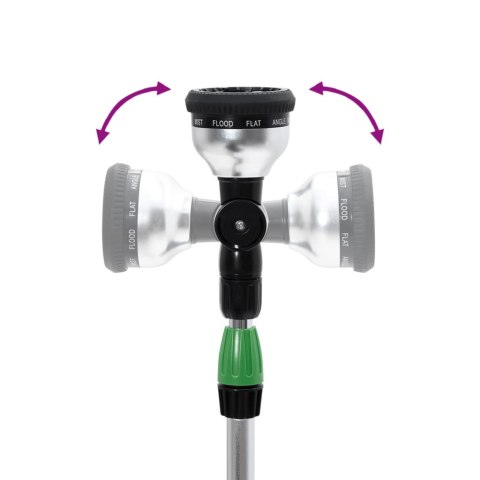 VidaXL Teleskopowa lanca zraszająca, 10 wzorów natrysku, 75-110 cm