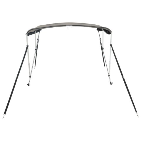 VidaXL Bimini z siatkowymi ściankami, 3 pałąki, 183x(154-167)x137 cm