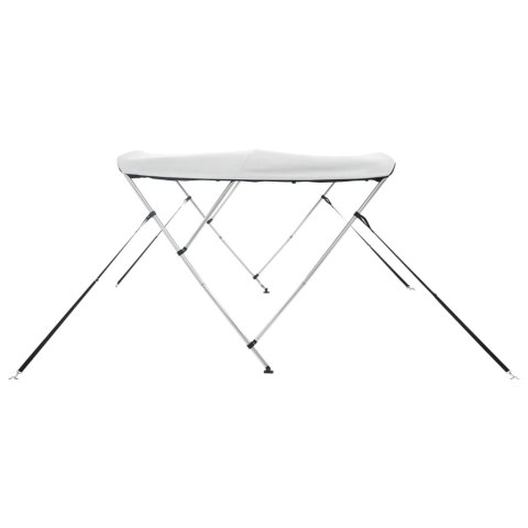 VidaXL Bimini z siatkowymi ściankami, 3 pałąki, 183x(185-198)x137 cm