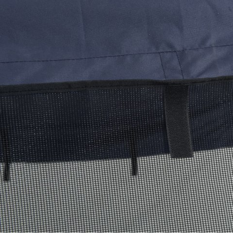 VidaXL Bimini z siatkowymi ściankami, 4 pałąki, 243x(200-213)x137 cm