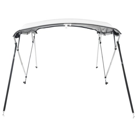 VidaXL Daszek bimini ze ściankami, 4 pałąki, 243x(185-198)x137 cm
