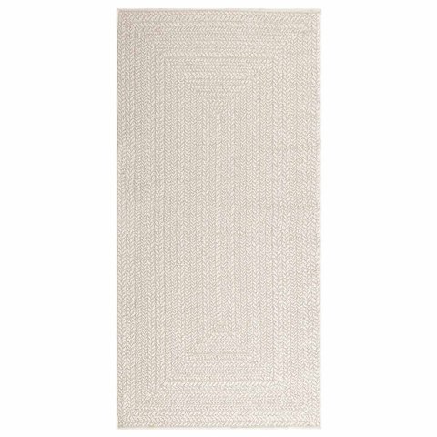 VidaXL Dywan "ZIZUR" Kremowy Wygląd juty Do wewnątrz i na zewnątrz