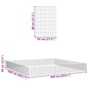 VidaXL Kojec dla zwierząt, 48 paneli, 54x80 cm, galwanizowane żelazo