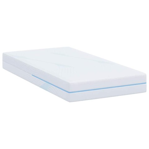 VidaXL Materac Biały 80 x 160 cm Tkanina żakardowa