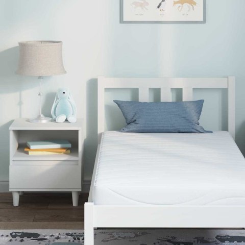 VidaXL Materac Biały 80 x 160 cm Tkanina żakardowa