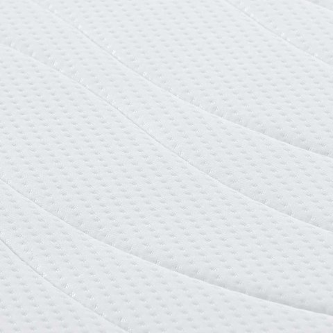 VidaXL Materac Biały 80 x 160 cm Tkanina żakardowa