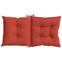 VidaXL Poduszki na krzesła z niskim oparciem, 2 szt., czerwony melanż