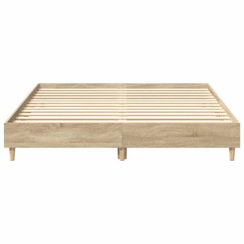 VidaXL Ramka łóżka 2 pcs Sonoma 152 x 203 cm Materiał drewnopochodny