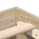 VidaXL Ramka łóżka 2 pcs Sonoma 152 x 203 cm Materiał drewnopochodny