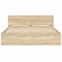 VidaXL Ramka łóżka Sonoma 152 x 203 cm Materiał drewnopochodny