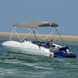 VidaXL Bimini ze ściankami z siatki, 4 pałąki, 243x(170-182)x137 cm