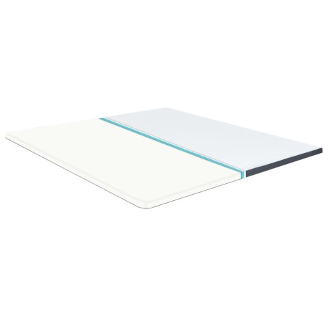 VidaXL Łóżko z materacem sprężynowym, ciemnoszare, tkanina, 180x200 cm