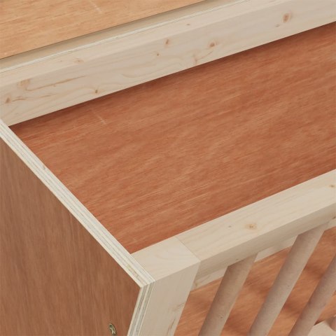 PAŚNIK DLA KRÓLIKA 37X18,5X23 CM LITE DREWNO JODŁOWE