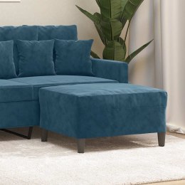 VidaXL Podnóżek, niebieski, 70x55x41 cm, aksamit