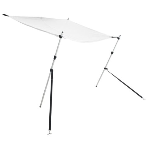 ROZBUDOWA ZADASZENIA ŁODZI T-TOP 170X208 CM BIAŁA PRZEDŁUŻENIE BIMINI 1 SZT