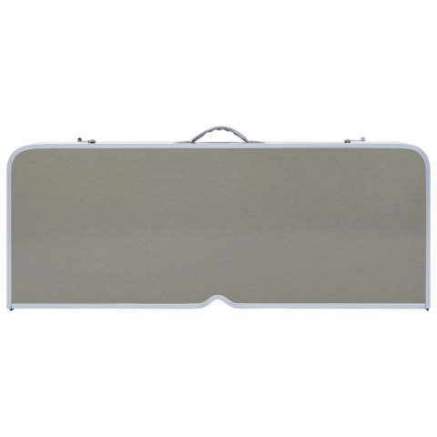 VidaXL Składany stolik turystyczny z 4 siedziskami, stal, aluminium