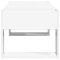 VidaXL Stolik kawowy Biały 110 x 50 x 41 cm Materiał drewnopochodny