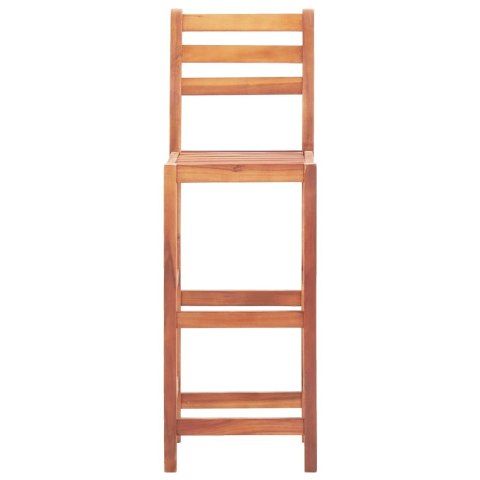 VidaXL Stołki barowe, 4 szt., lite drewno akacjowe