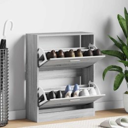 Szafka Na Buty Szafka Na Obuwie Dąb Sonoma Szara 63x24x81 Cm