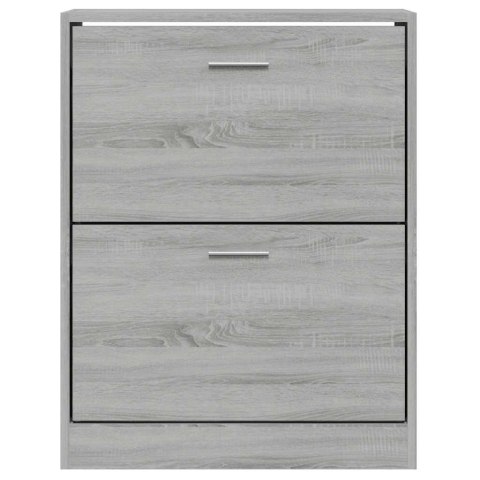 Szafka Na Buty Szafka Na Obuwie Dąb Sonoma Szara 63x24x81 Cm