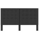 VidaXL Tuftowane wezgłowie, ciemnoszare, obite tkaniną, 180x200 cm