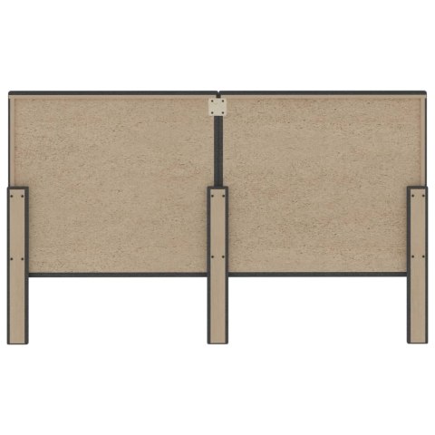 VidaXL Tuftowane wezgłowie, ciemnoszare, obite tkaniną, 180x200 cm