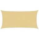 VidaXL Żagiel przeciwsłoneczny, piaskowy, 5x2,5 m, 100% poliester