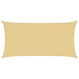 VidaXL Żagiel przeciwsłoneczny, piaskowy, 5x2,5 m, 100% poliester