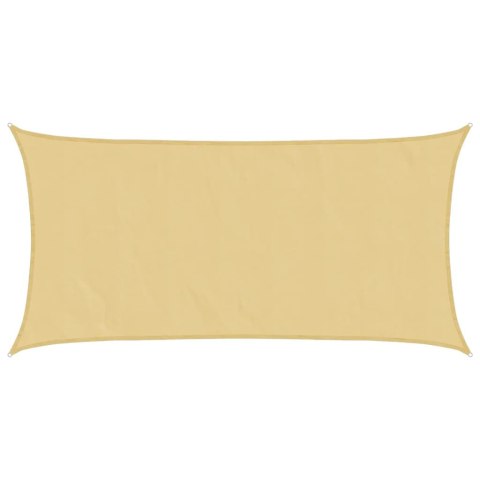 VidaXL Żagiel przeciwsłoneczny, piaskowy, 5x2,5 m, 100% poliester