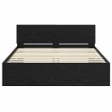 VidaXL Ramka łóżka Czarny Dąb 120 x 200 cm Materiał drewnopochodny