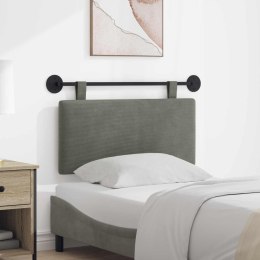 ZAGŁÓWEK WISZĄCY TKANINA SZTRUKSOWA PROSTOKĄTNY 100X55 CM