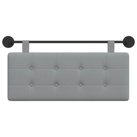 ZAGŁÓWEK WISZĄCY TAPICEROWANY TKANINA SZARY 110X55 CM
