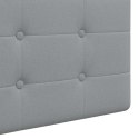 ZAGŁÓWEK WISZĄCY TAPICEROWANY TKANINA SZARY 110X55 CM
