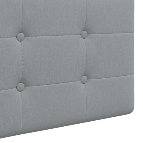 ZAGŁÓWEK WISZĄCY TAPICEROWANY TKANINA SZARY 110X55 CM