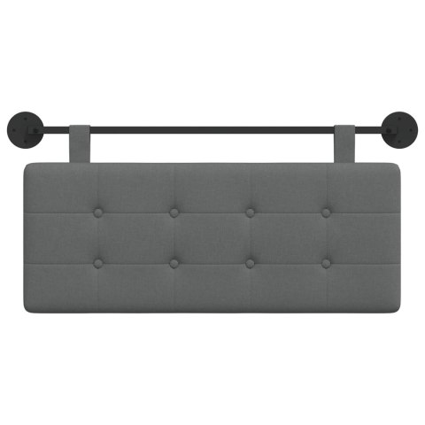 ZAGŁÓWEK WISZĄCY TAPICEROWANY TKANINA PIANKA 110X55X5 CM SZARY