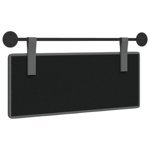 ZAGŁÓWEK WISZĄCY TAPICEROWANY TKANINA PIANKA 110X55X5 CM SZARY