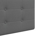 ZAGŁÓWEK WISZĄCY TAPICEROWANY TKANINA PIANKA 110X55X5 CM SZARY