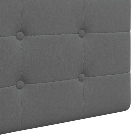 ZAGŁÓWEK WISZĄCY TAPICEROWANY TKANINA PIANKA 110X55X5 CM SZARY