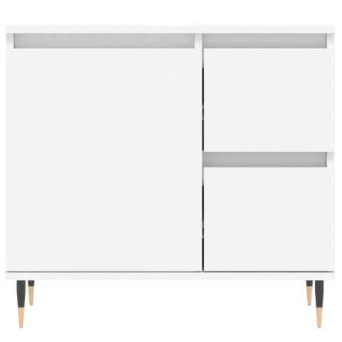 VidaXL 3-cz. zestaw mebli łazienkowych, biały, materiał drewnopochodny