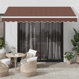 AUTOMATYCZNIE ZWIJANA MARKIZA OGRODOWA BRĄZOWA 350X250CM
